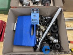 (LOT) LARGE WRENCH AND SOCKETS