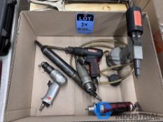 (LOT) PNEUMATIC TOOLS INCLUDING (2) IMPACT HAMMERS, SCALER, STRAIGHT DRILL, RIVITER