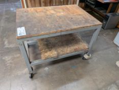 Rolling Steel Frame Table