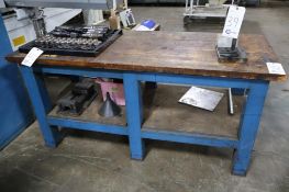 Butcher Block Steel Tube Frame Table
