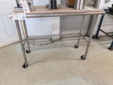 Rolling Stainless Table