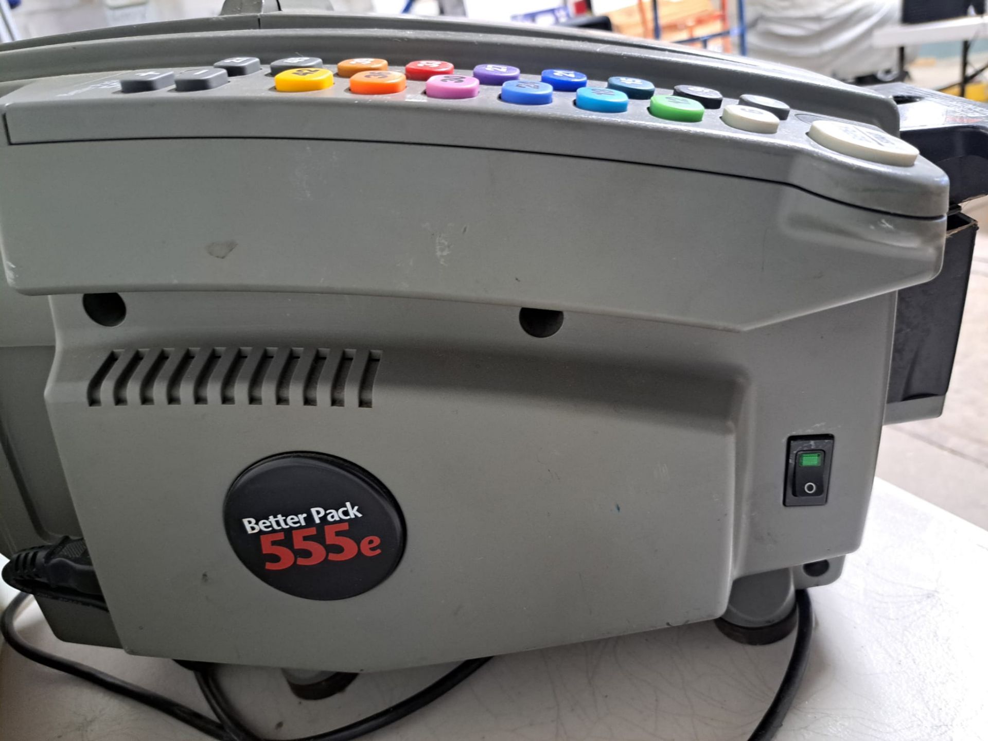 Better Packages Mod. 555eS Electronic Tape Dispenser Holds up to 1,000 ft rolls - Image 3 of 8