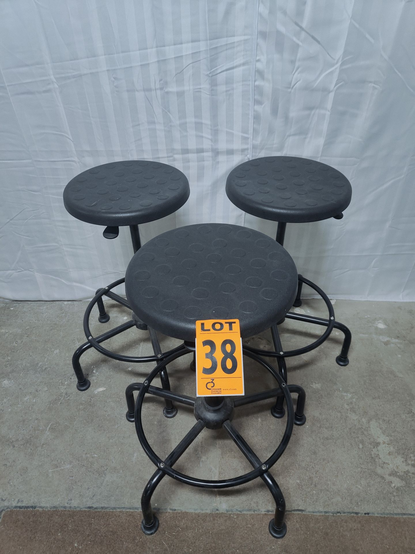 Lot of 3 Swivel Bar Stools - Image 2 of 2