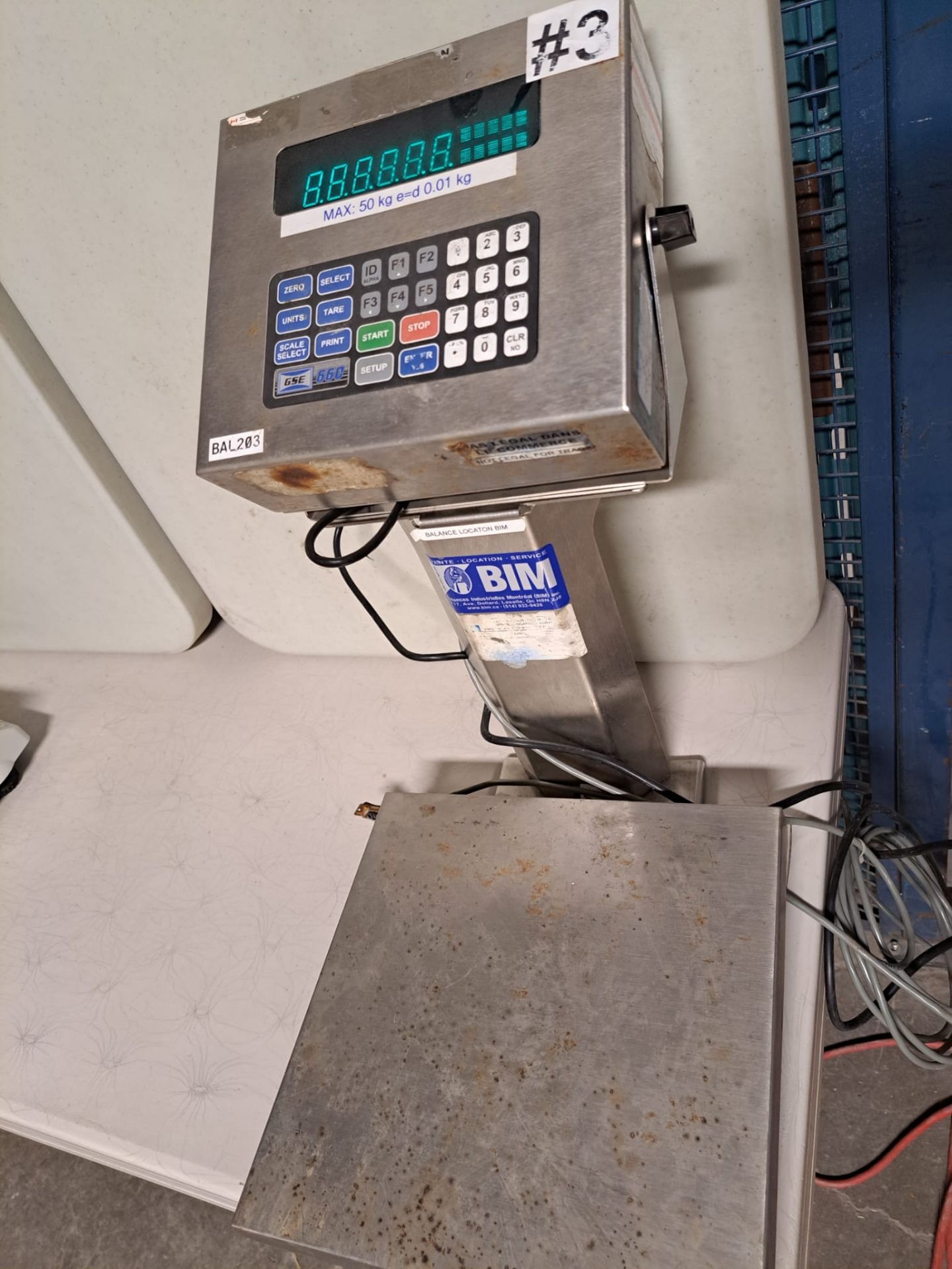 GSE Mod. 560 Series Digital Weight Indicator with Platform Cap. 50 kg