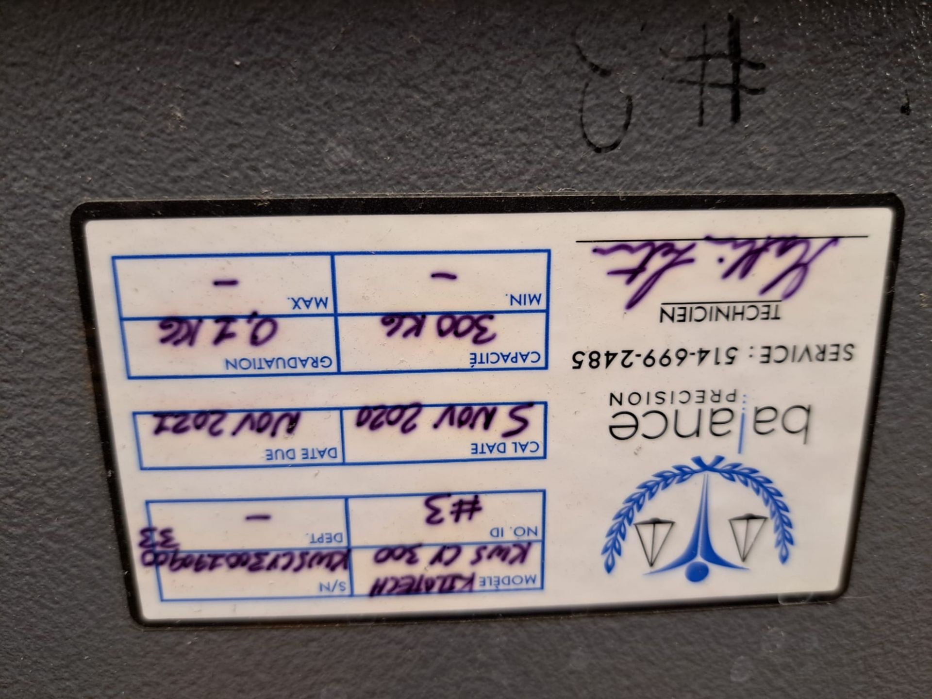 Industrial Floor Scale Mod. KWS-CY300 Diamond Plate Surface - Image 2 of 5