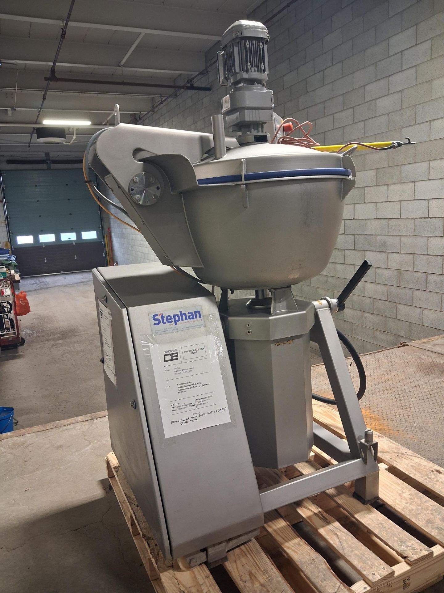2019 Stephan Mod. UM-74-E Universal Machine Machine No: U1800673 Motor: 132L-4420 No. 8887739 Specs: - Image 4 of 11