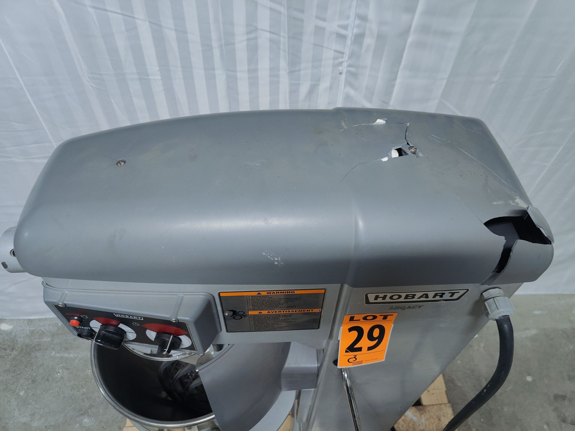 Hobart Mod. HL400 Planetary Floor Mixer with Guard & Bowl Serial: 31-1523-473 Specs: 1.5 HP, 50/60Hz - Image 8 of 13