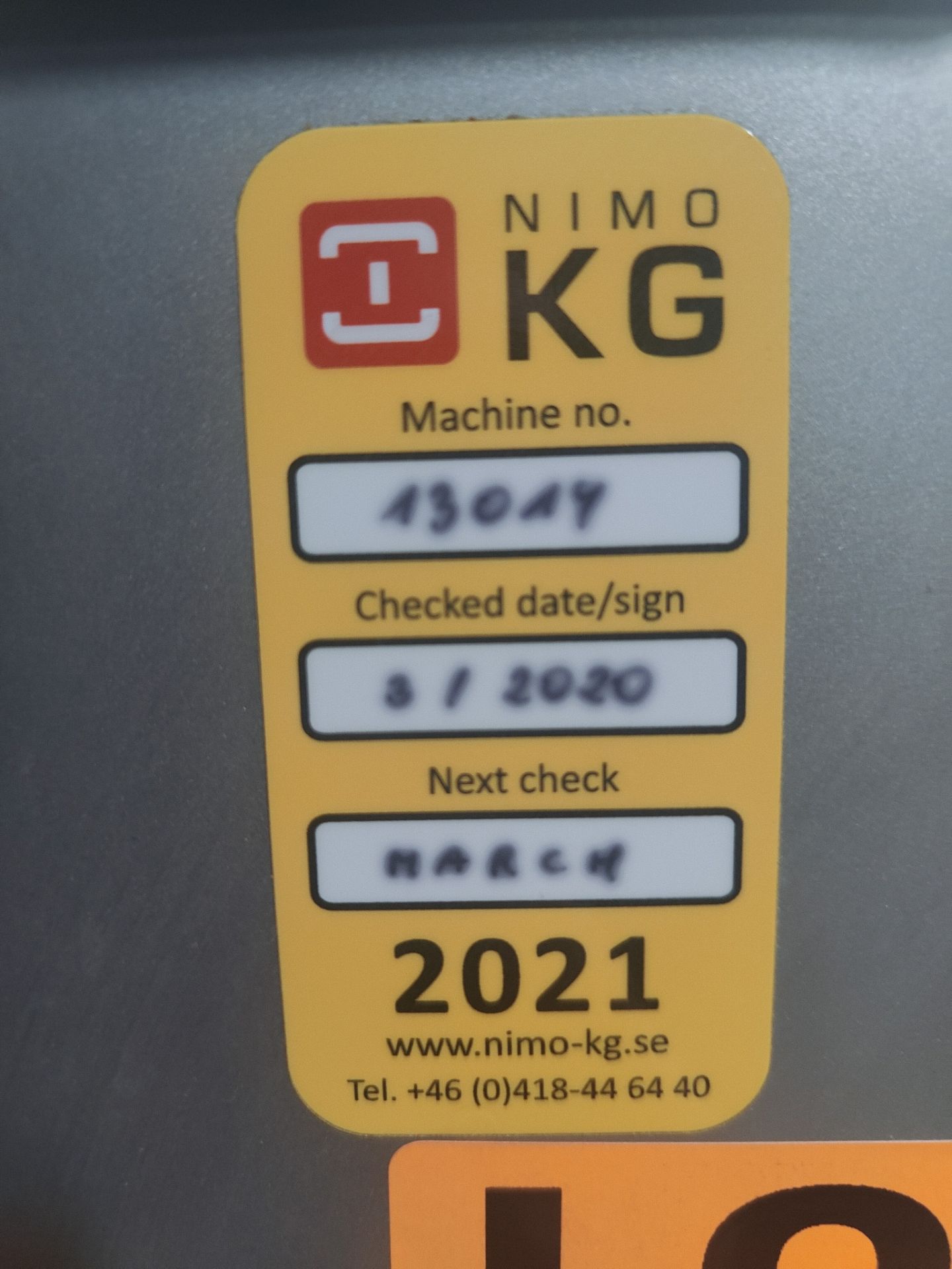 2020 NIMO Mod. SKV300-C3T-V Single Column Stainless Steel Bowl Lifter - Image 6 of 7