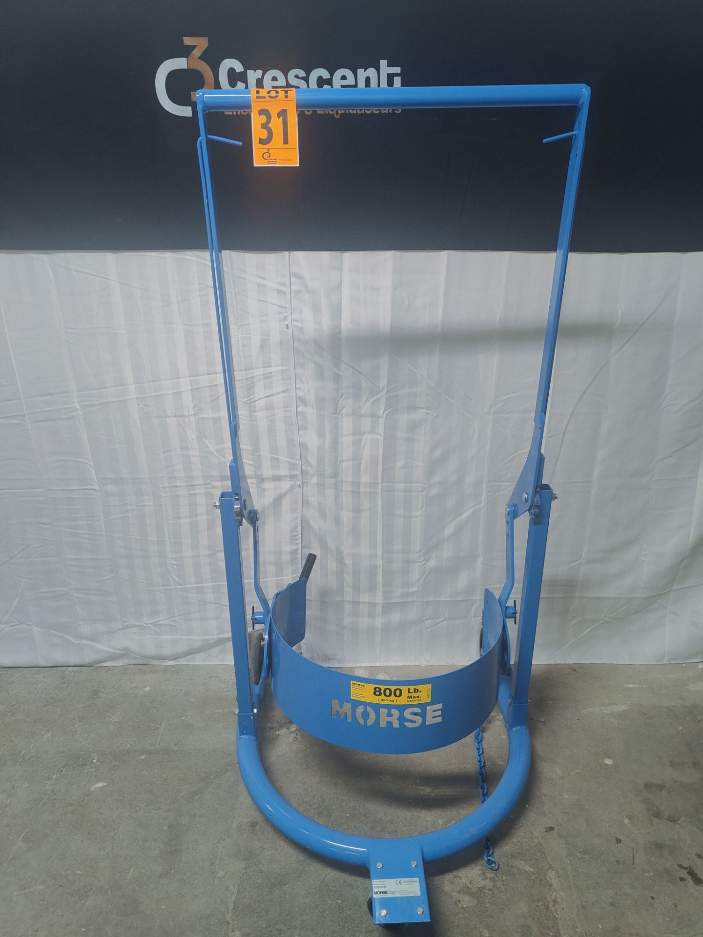 Morse Mod. 80APS Drum Handler Serial 421967 Cap. 600 lb