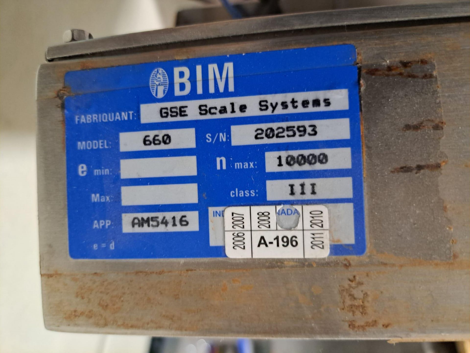 GSE Mod. 560 Series Digital Weight Indicator with Platform Cap. 50 kg - Image 3 of 4