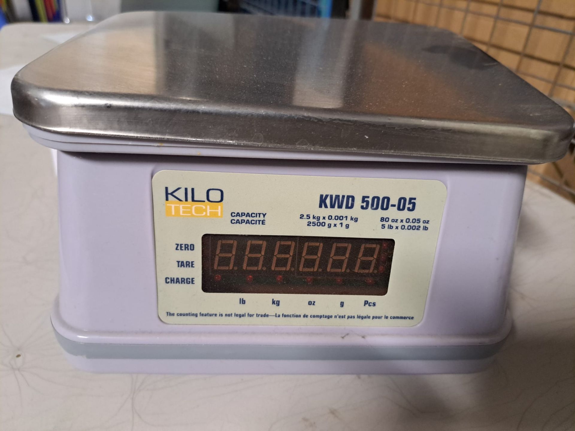 Kilotech Mod. KWD 500-05 Digital Bench Scale Cap. 2.5 kg / 5 lb / 80 oz - Image 2 of 4