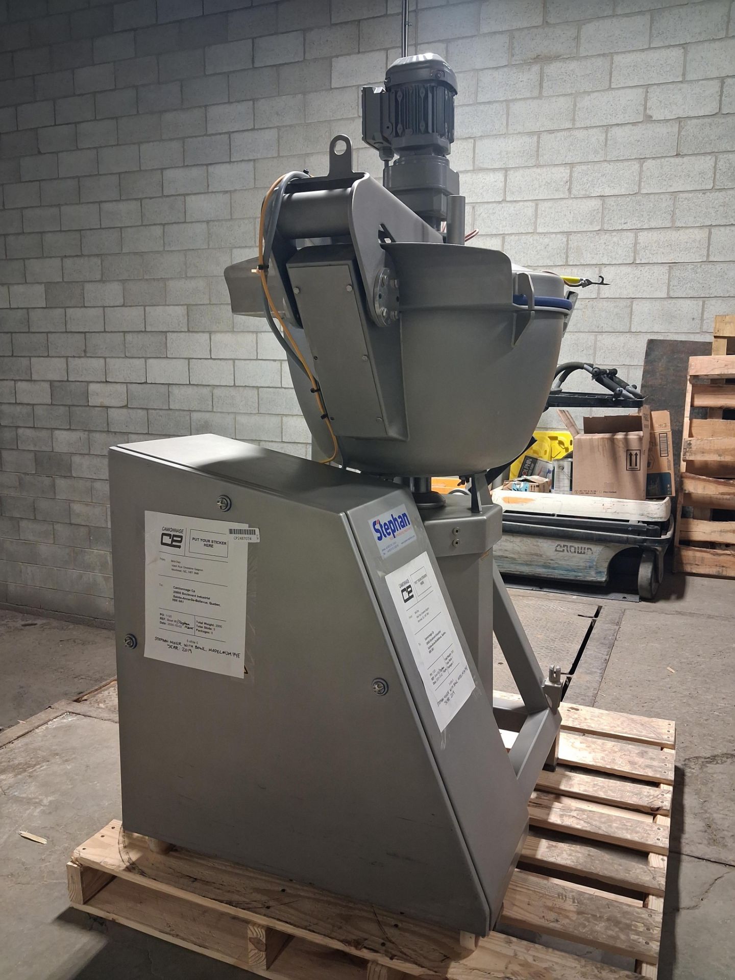 2019 Stephan Mod. UM-74-E Universal Machine Machine No: U1800673 Motor: 132L-4420 No. 8887739 Specs: - Image 5 of 11