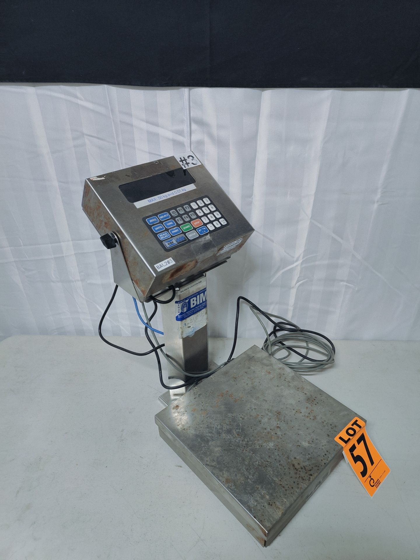 GSE Mod. 560 Series Digital Weight Indicator with Platform Cap. 50 kg - Image 2 of 6