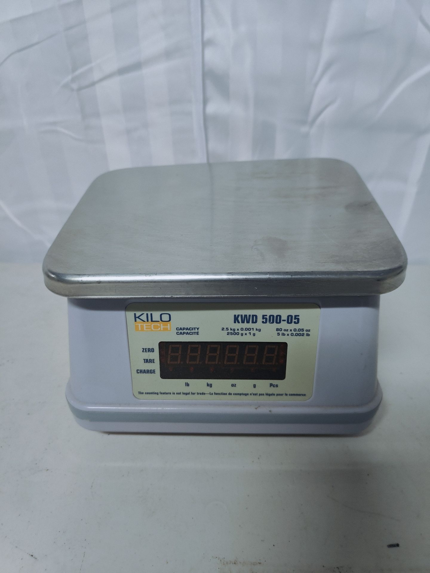 Kilotech Mod. KWD 500-05 Digital Bench Scale Cap. 2.5 kg / 5 lb / 80 oz - Image 3 of 5