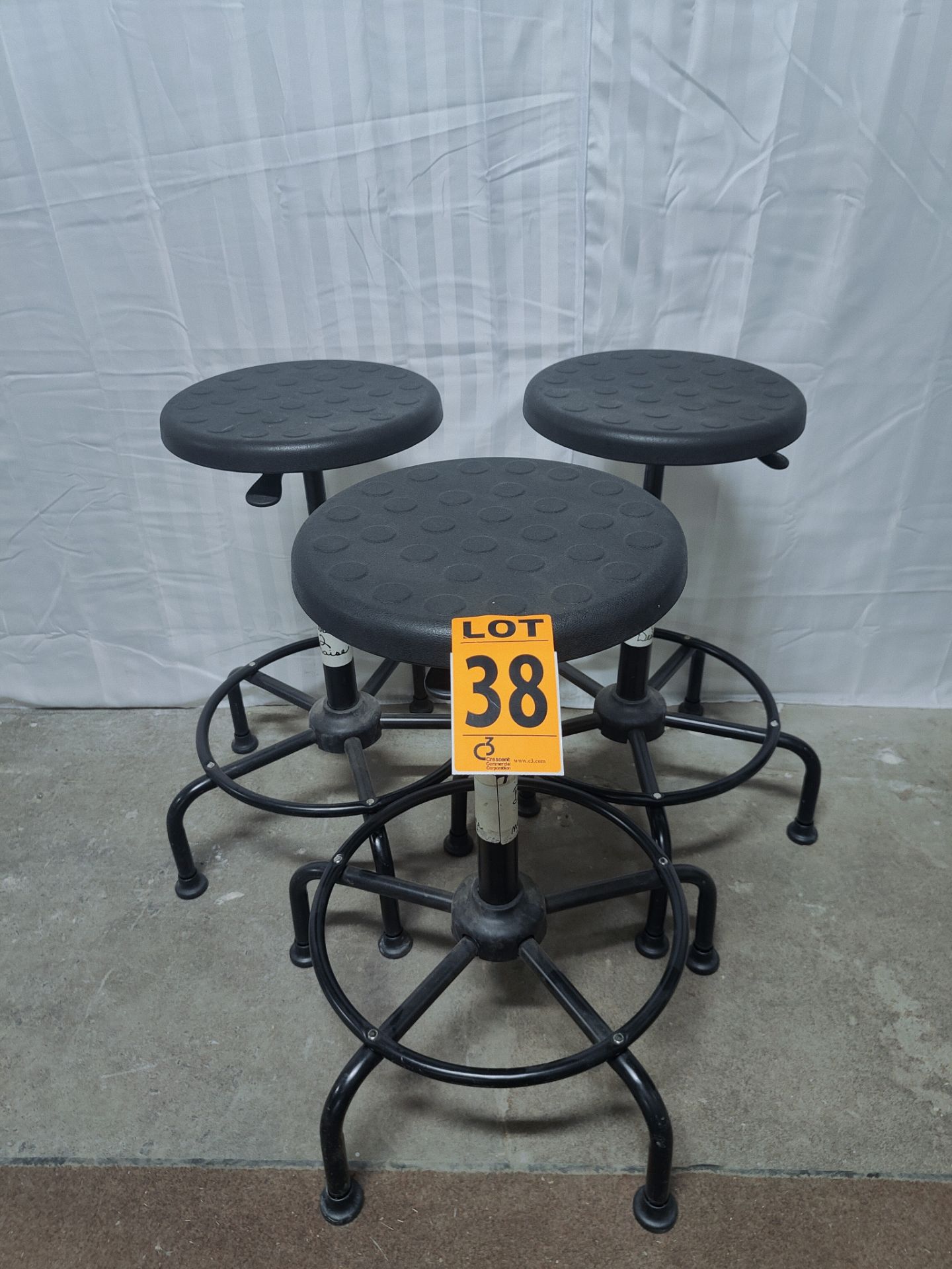 Lot of 3 Swivel Bar Stools