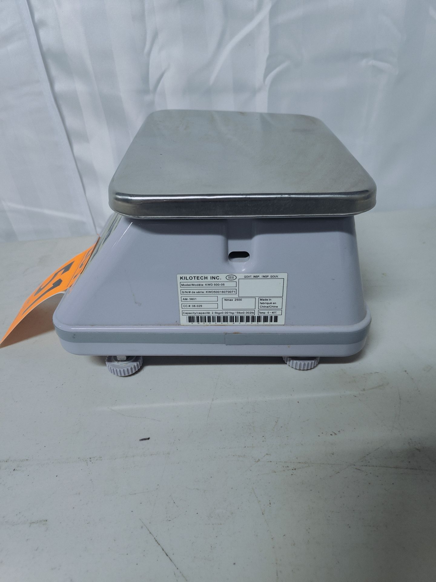 Kilotech Mod. KWD 500-05 Digital Bench Scale Cap. 2.5 kg / 5 lb / 80 oz - Image 4 of 5