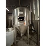 2023 HGMC 2,000 Litre SS304L Cone-Bottom, Double Jacketed Fermentation Tank
