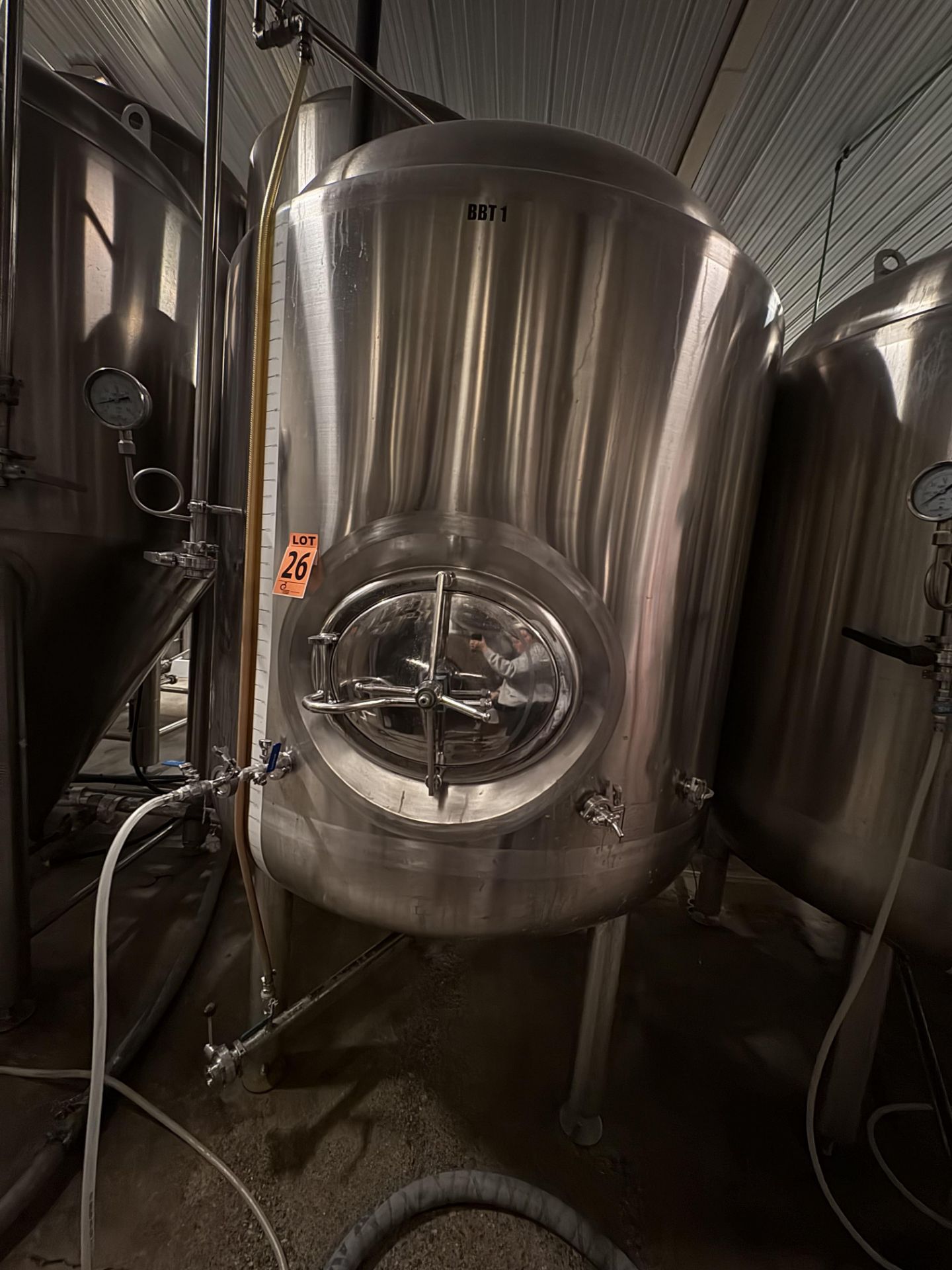 2,000 Litre HGMC SS304 Double Jacketed Brite Beer Tank / BBT (2016) - Image 2 of 7