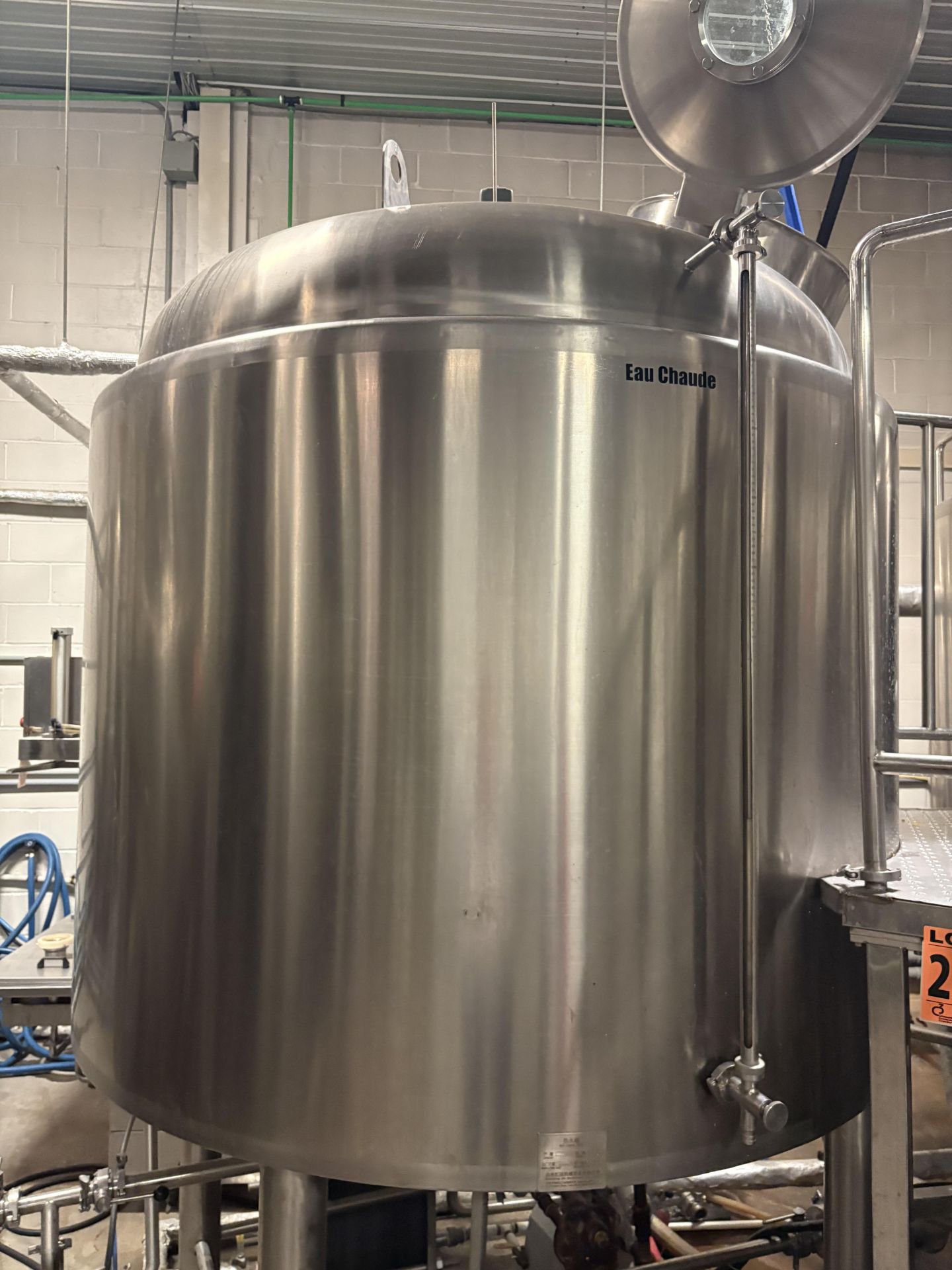 *BULK LOT* Complete 2016 HGMC Brewhouse w/ Mash & Lauter Tuns, Heat Tank, Plate Exchanger, Platform - Image 17 of 51