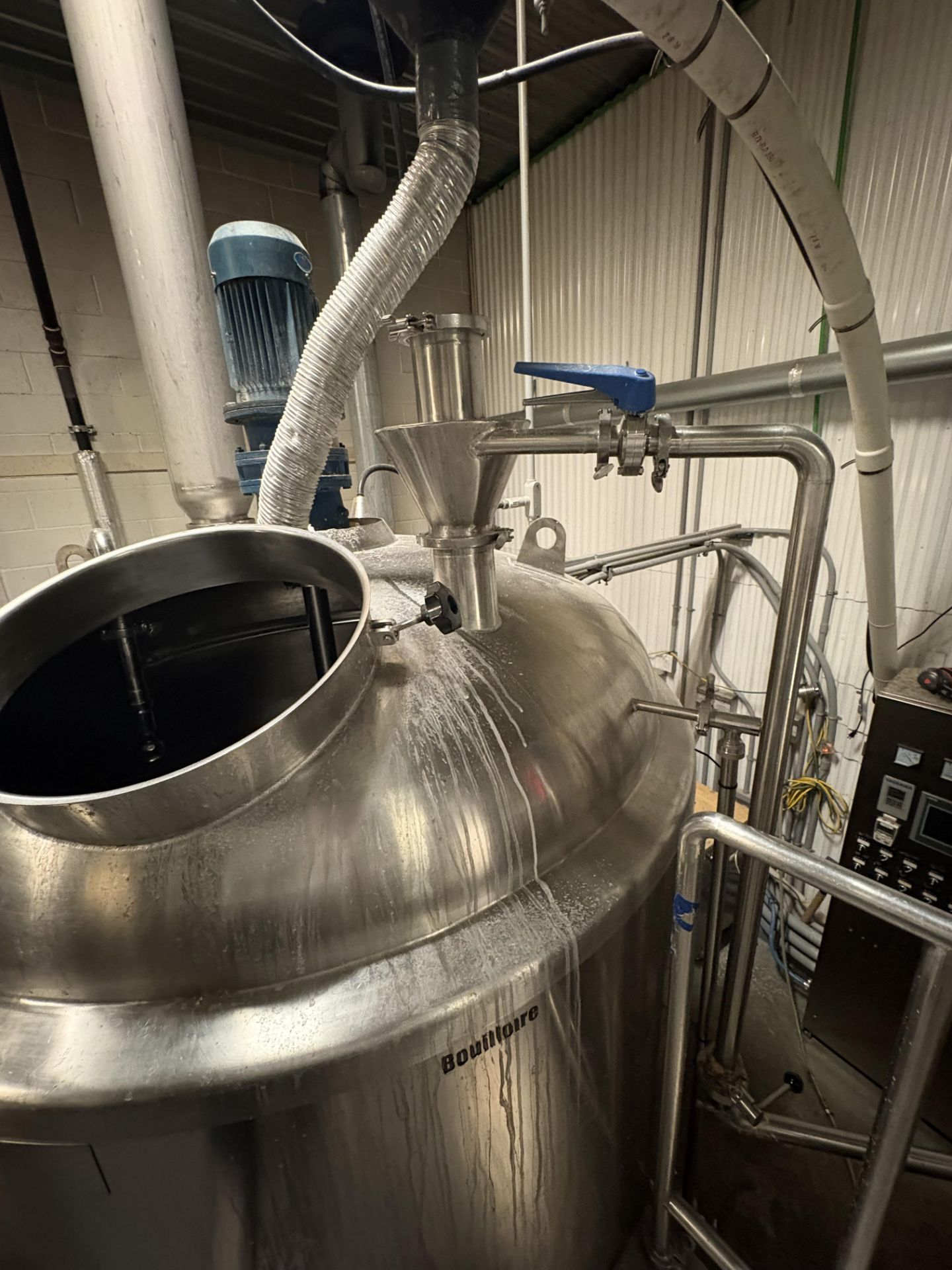 *BULK LOT* Complete 2016 HGMC Brewhouse w/ Mash & Lauter Tuns, Heat Tank, Plate Exchanger, Platform - Image 39 of 51