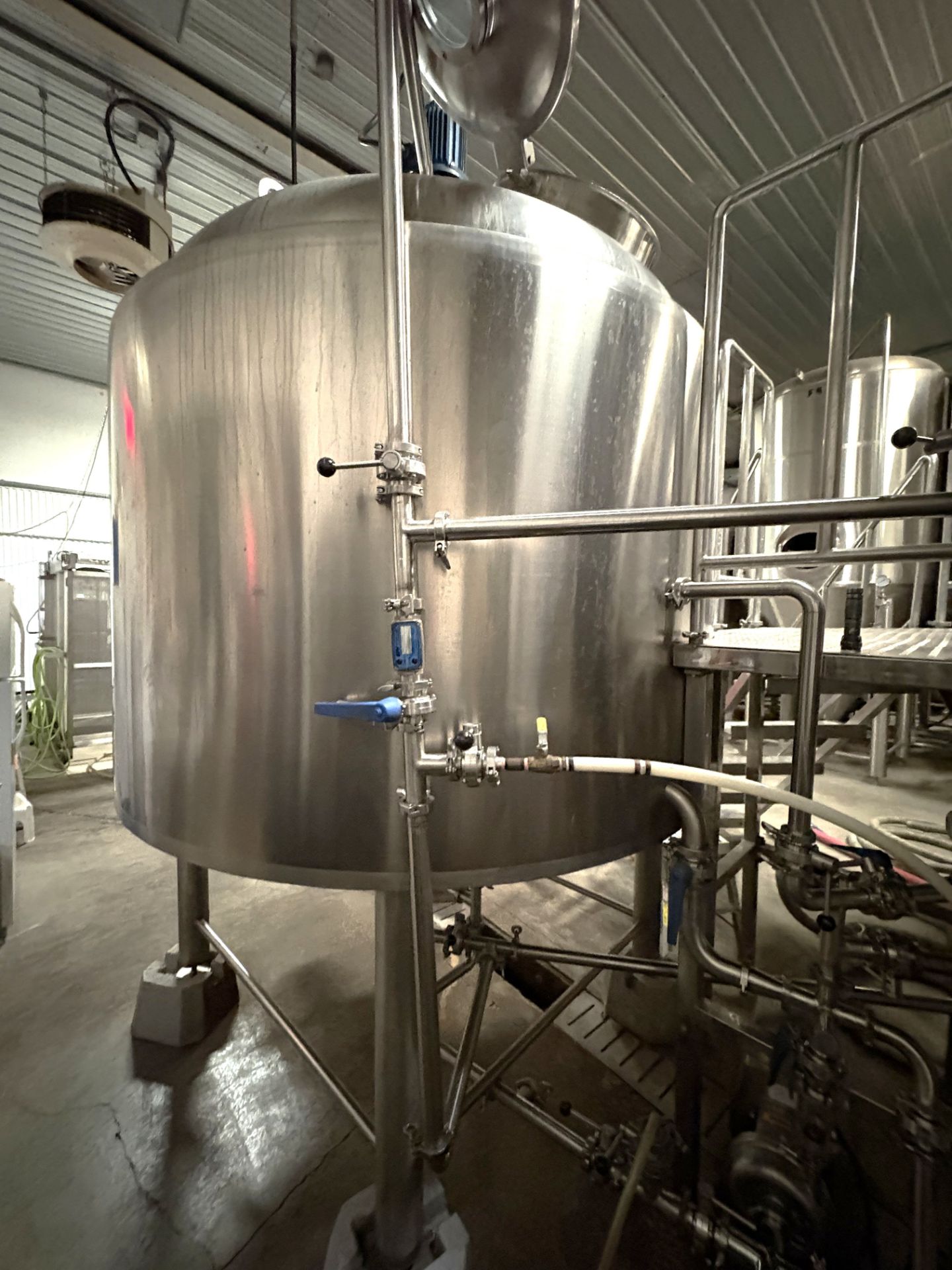 *BULK LOT* Complete 2016 HGMC Brewhouse w/ Mash & Lauter Tuns, Heat Tank, Plate Exchanger, Platform - Image 33 of 51