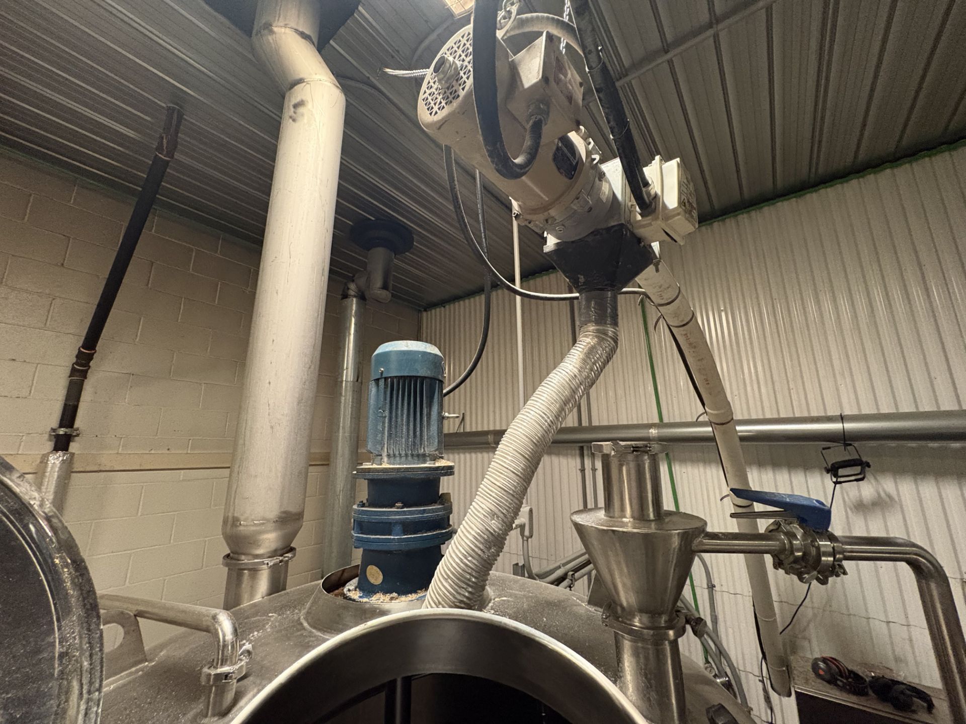*BULK LOT* Complete 2016 HGMC Brewhouse w/ Mash & Lauter Tuns, Heat Tank, Plate Exchanger, Platform - Image 38 of 51