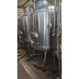 2000 Litre HGMC SS304L Double Jacketed Brite Beer Tank (2016)