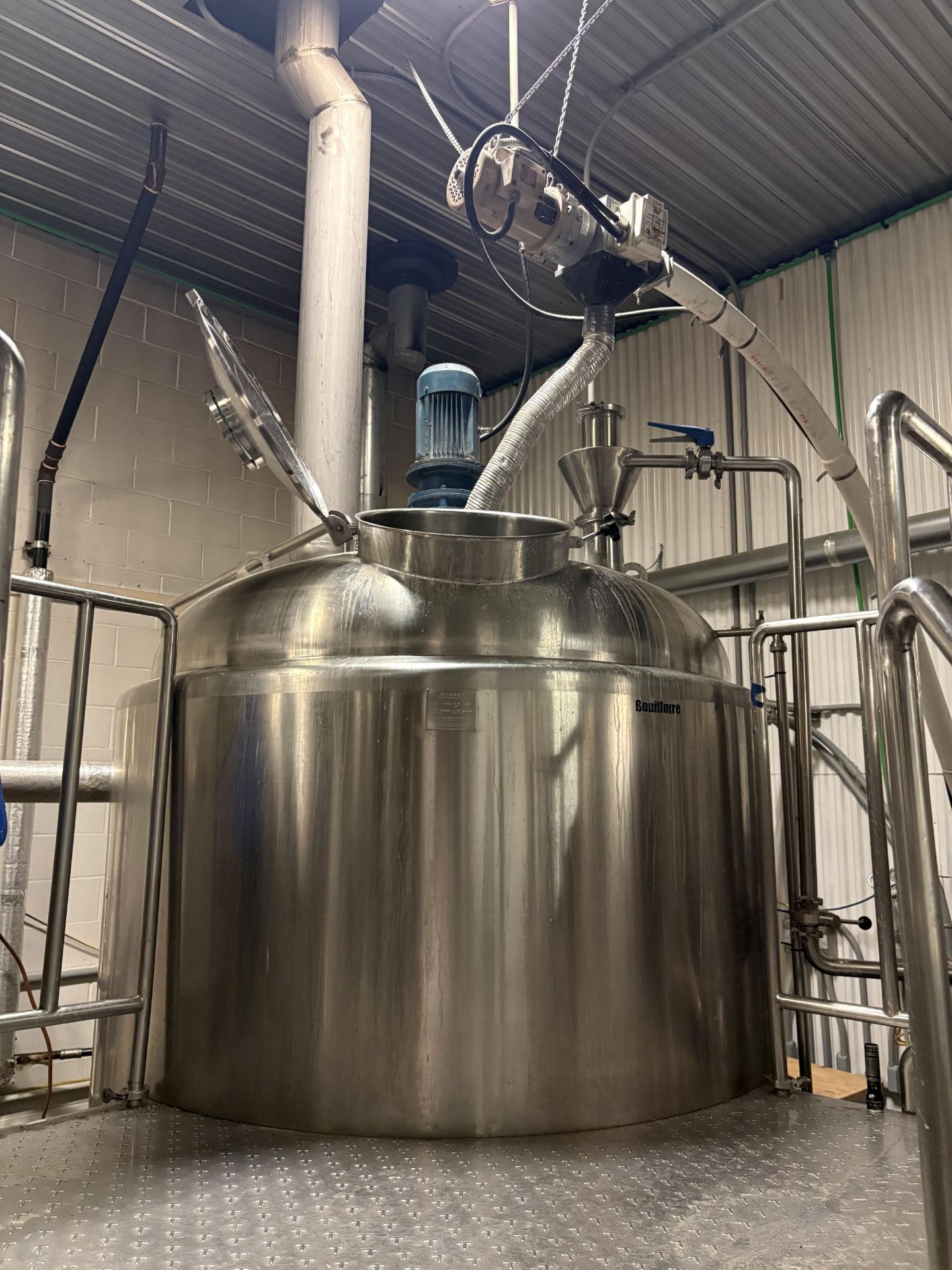 *BULK LOT* Complete 2016 HGMC Brewhouse w/ Mash & Lauter Tuns, Heat Tank, Plate Exchanger, Platform - Image 35 of 51