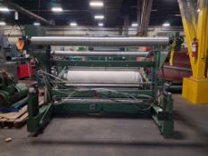 CAPCO 72 in. Paper Rewinder with Dancer Roller / Auto Kick - 50 in. Diameter