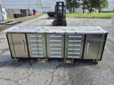 BRAND NEW 10FT 18 DRAWER 2 CABINET WORKBENCH (NY10)