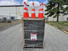 BRAND NEW LOT OF 250 PVC SAFETY TRAFFIC CONES (NY31)