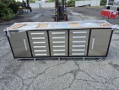 BRAND NEW 10FT 18 DRAWER 2 CABINET WORKBENCH (NY11)