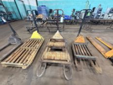 LOT OF 3 CONVEYOR PALLET JACKS