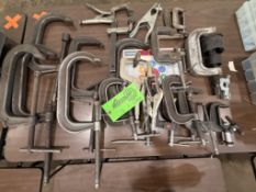 LOT OF C-CLAMPS