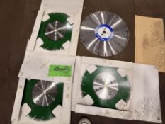LOT OF 4 BRAND NEW DIAMOND BLADES