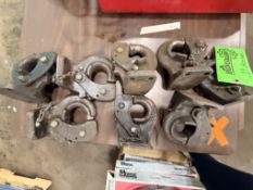 LOT OF 8 TOWING PINTLE HITCHES