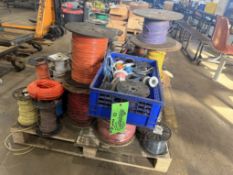 PALLET OF MISC SPOOLS OF WIRE