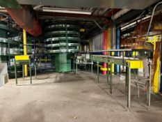 Alliance Industrial Dual Spiral Accumulation Conveyor System with Integrated Conveyor Lines