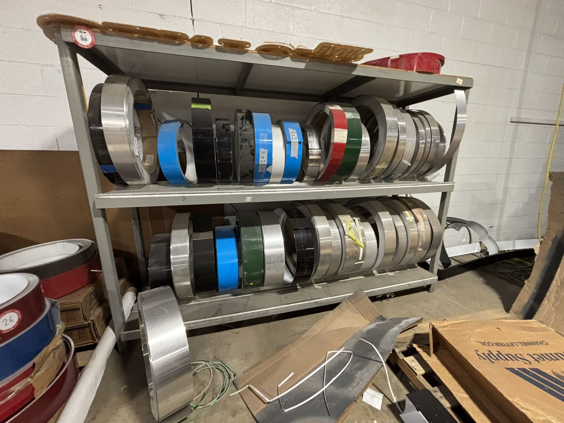 Heavy Duty 3-Shelf Industrial Coil Rack (100" W x 20" D x 70" H)
