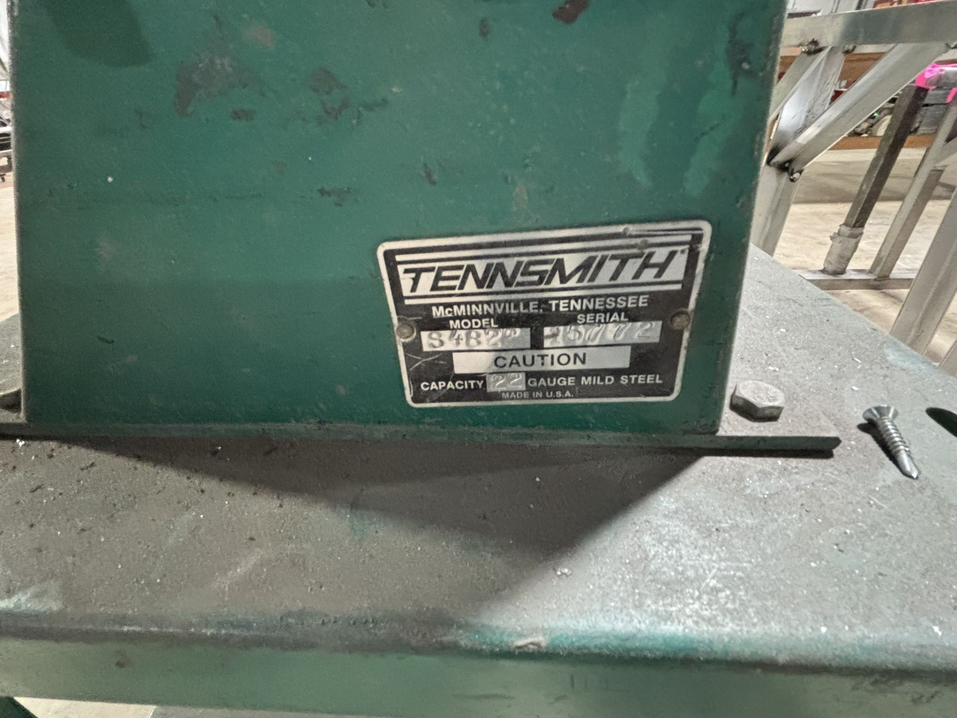 Tennsmith Sheet Metal Brake Model S4822, S/N 1577 - Image 3 of 3
