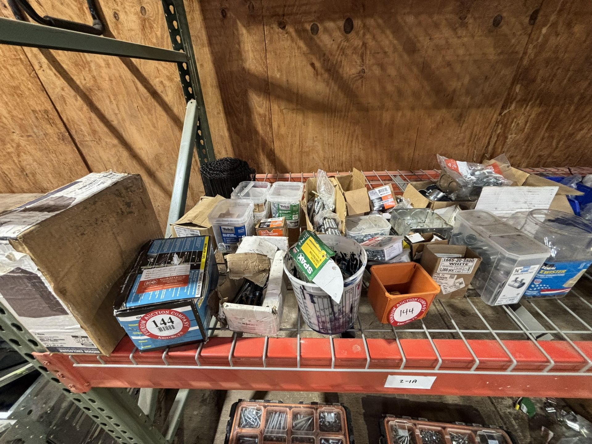 Large Quantity of Hardware, Screws, Bolts, Nuts, Washers, Wire, Lighting Components Conduit, etc.
