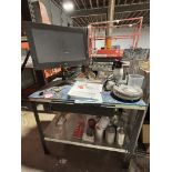 Paint Formula /Mixing Area include Pneumatic Paint Shaker Table, Paint Tech Workstation Cabinet,