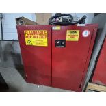 Global Industrial Locking Flammable Liquid Metal Storage Cabinet (43" W x 19" D x 44" H)