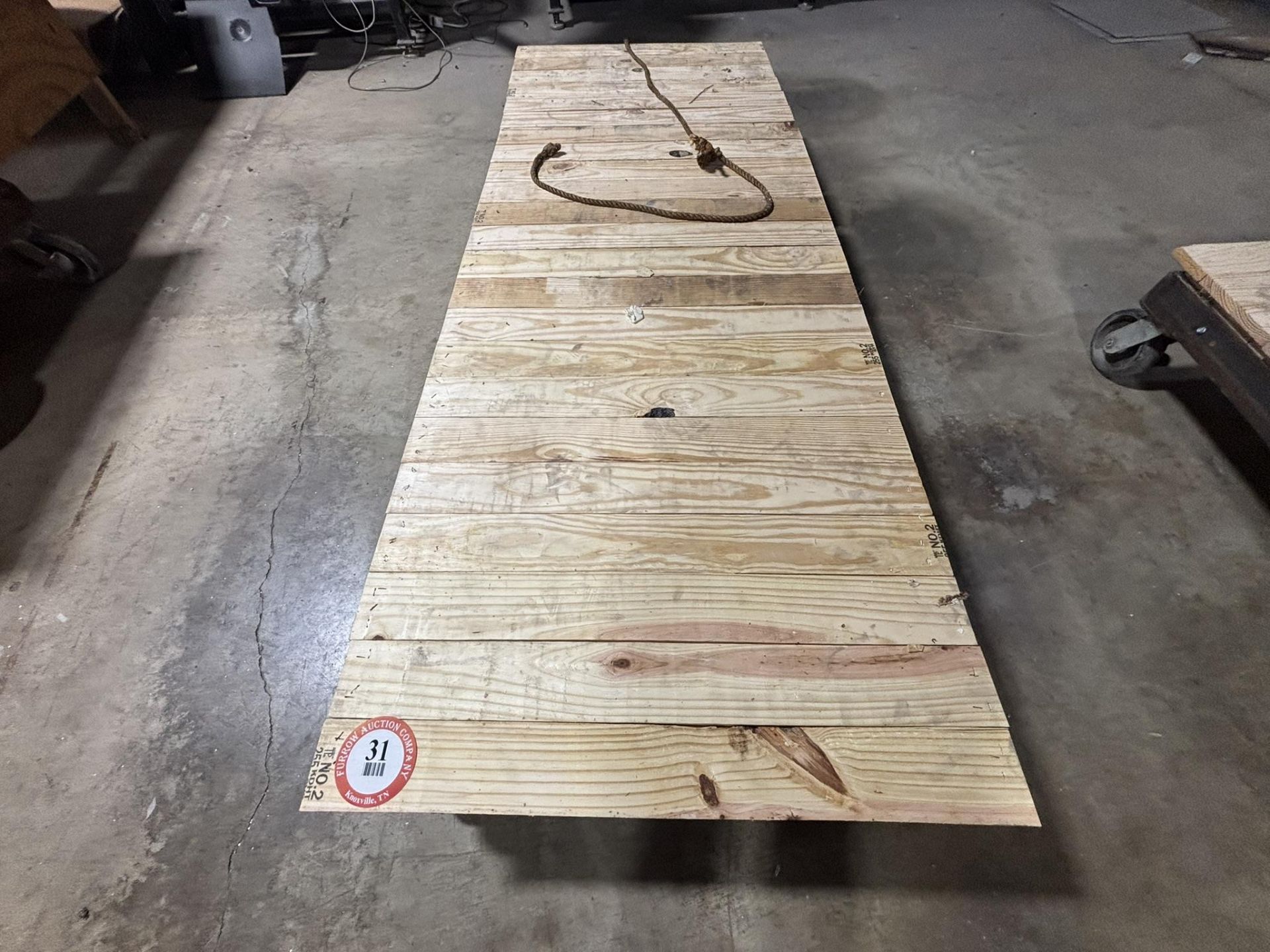 Industrial Custom Built Metal/Wood Dolly (81" L x 30" W x 13" H) - Image 2 of 2