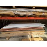 4 x 8 x 3/8 and 3/4 Mix of Clear and White Plastic Sheets