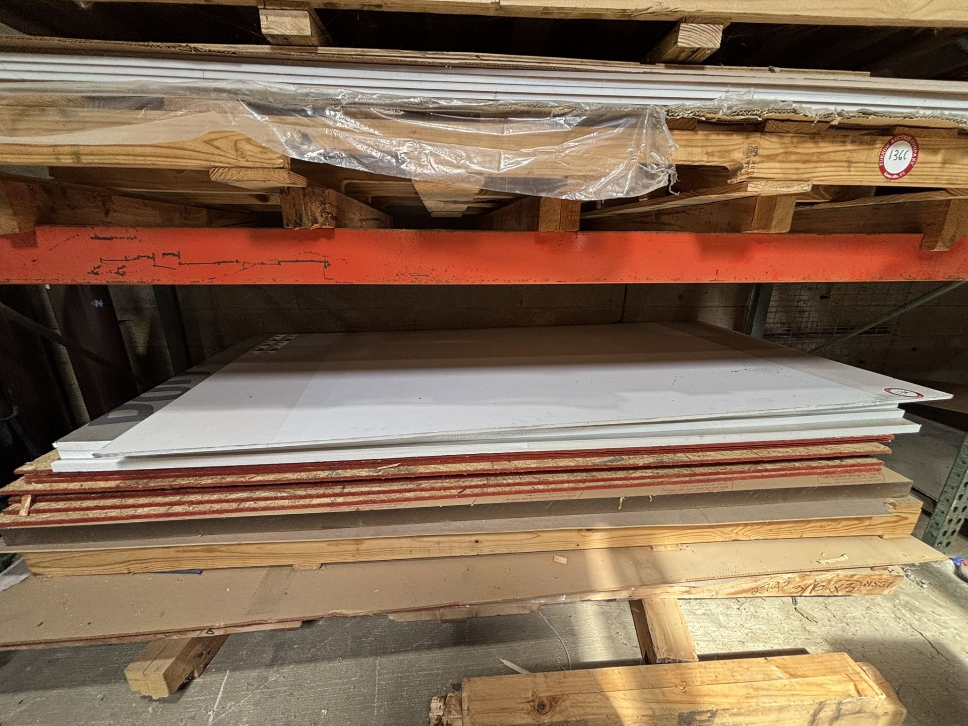 4 x 8 x 3/8 and 3/4 Mix of Clear and White Plastic Sheets
