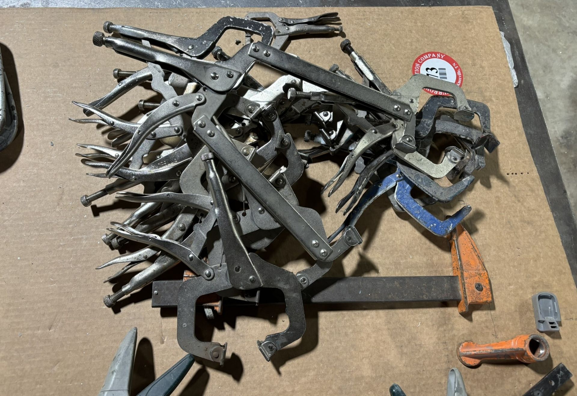 Large Assortment of Vice Grip Style Locking C-Clamps