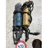 Dewalt Model DW160 Right Angle Drill + Makita Model DA30 Right Angle Drill