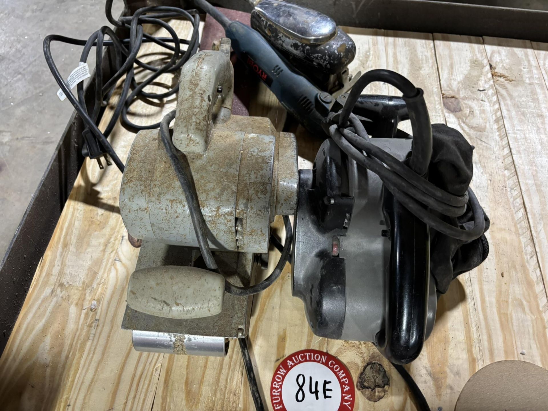 Stanley 4" Belt Sander + Portable Model 352VS 3" x 21" Sander + Ryobi Corded Handheld Sander