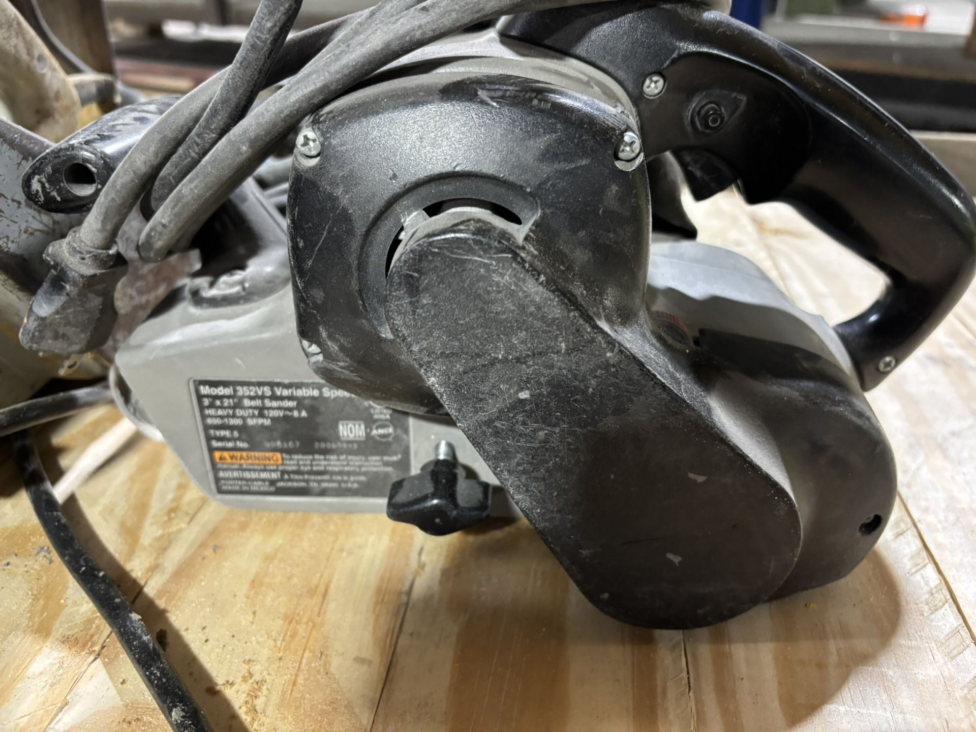 Stanley 4" Belt Sander + Portable Model 352VS 3" x 21" Sander + Ryobi Corded Handheld Sander - Image 2 of 4